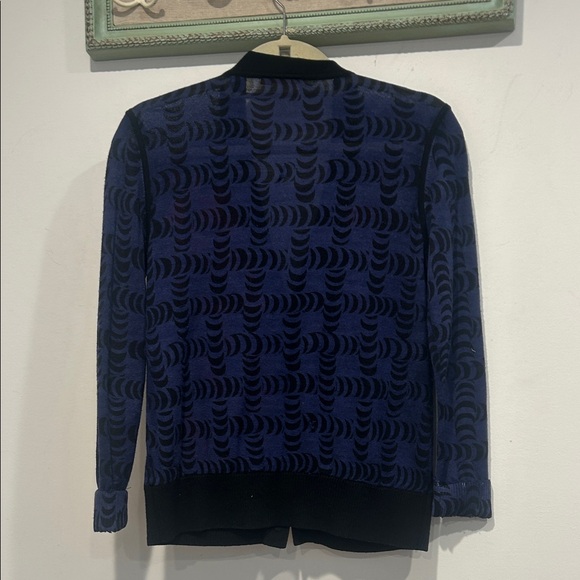 Tory Burch Black and Red Floral Cardigan - Picture 12 of 13